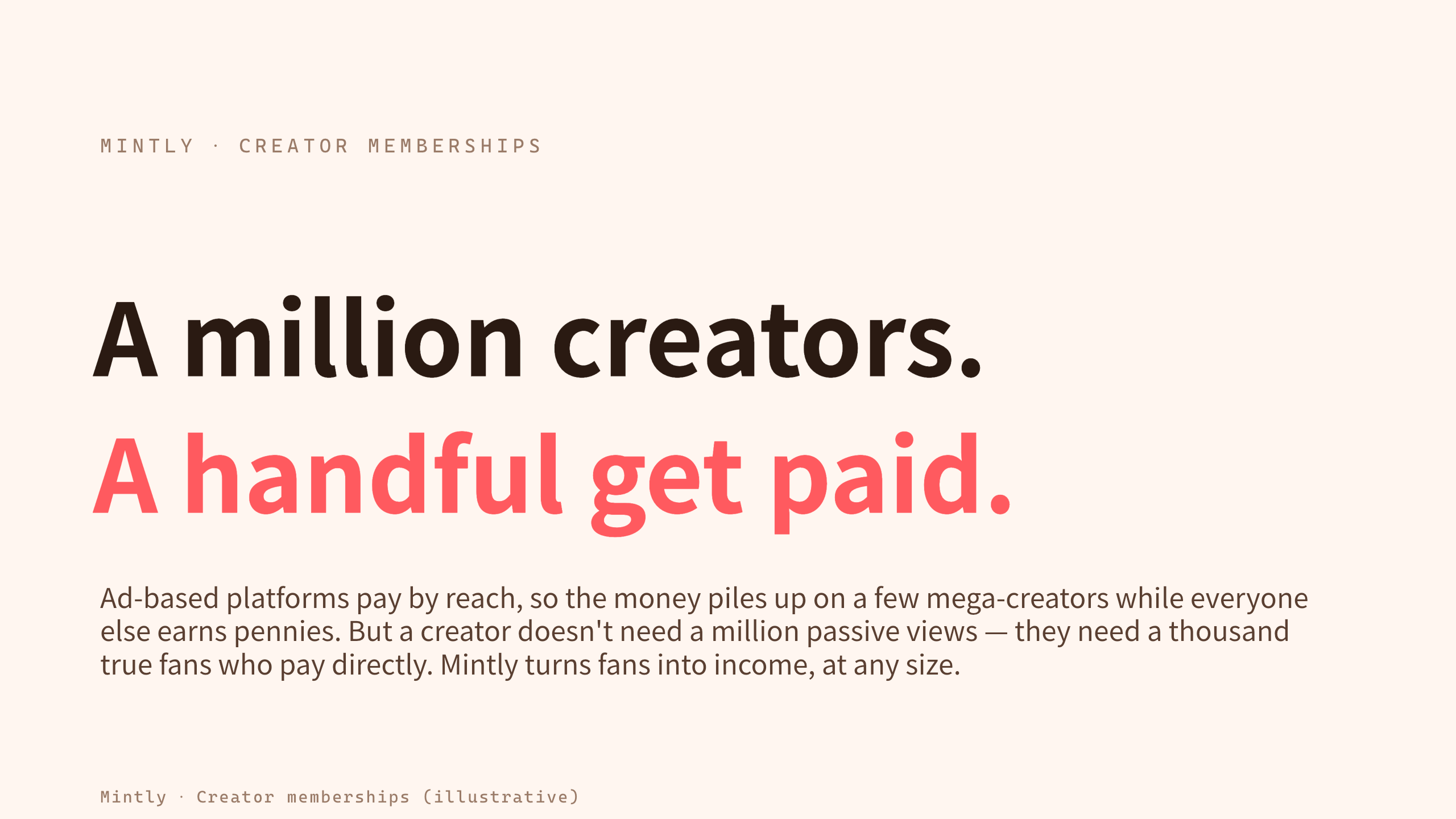 creator economy / creator memberships 第 1 页