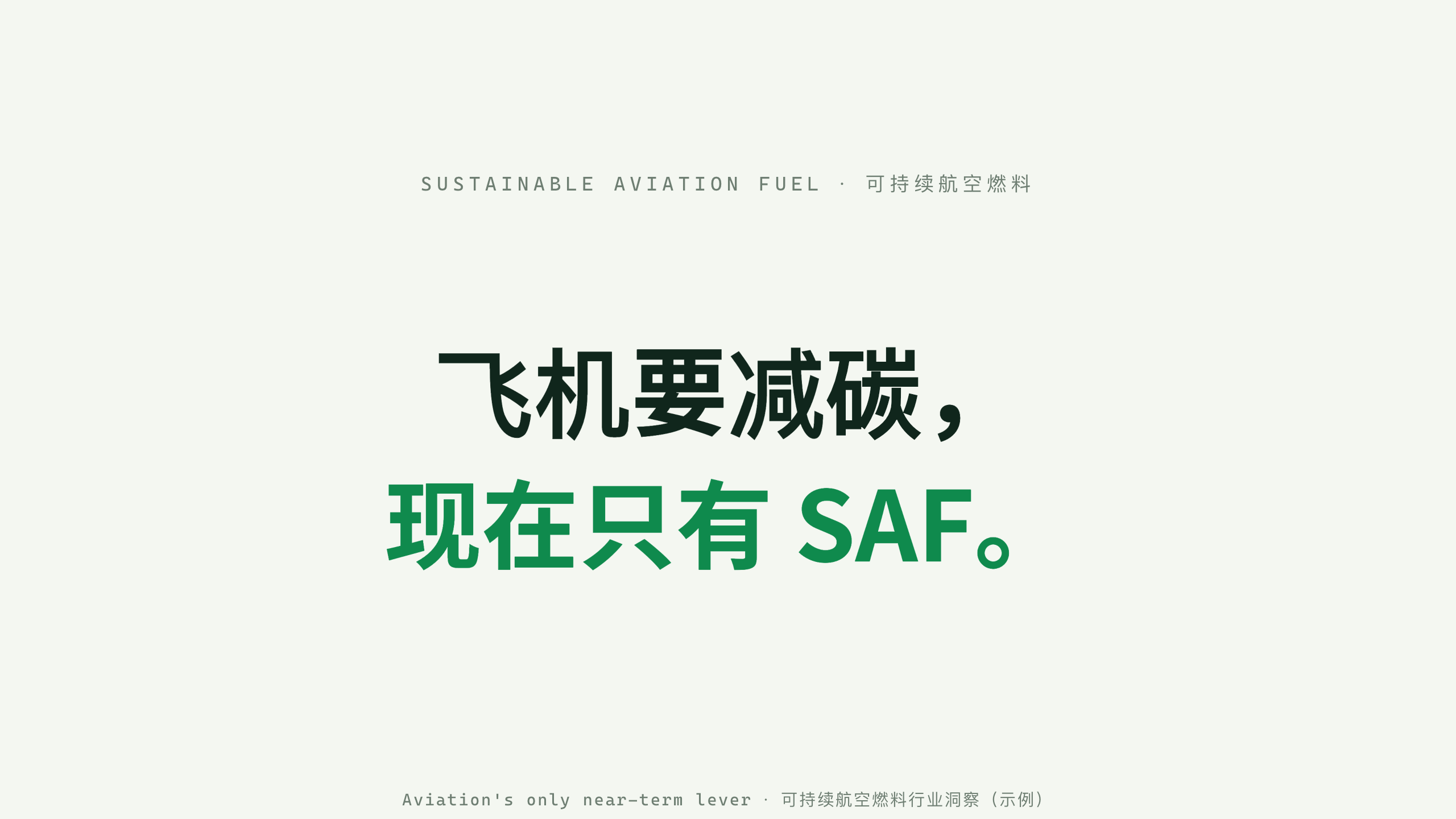 可持续航空燃料 / SAF (sustainable aviation fuel) 第 1 页
